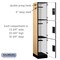 Salsbury Industries Wardrobe Locker, 15" W, 18" D, 76" H, (1) Wide, (3) Openings, Maple 23168MAP